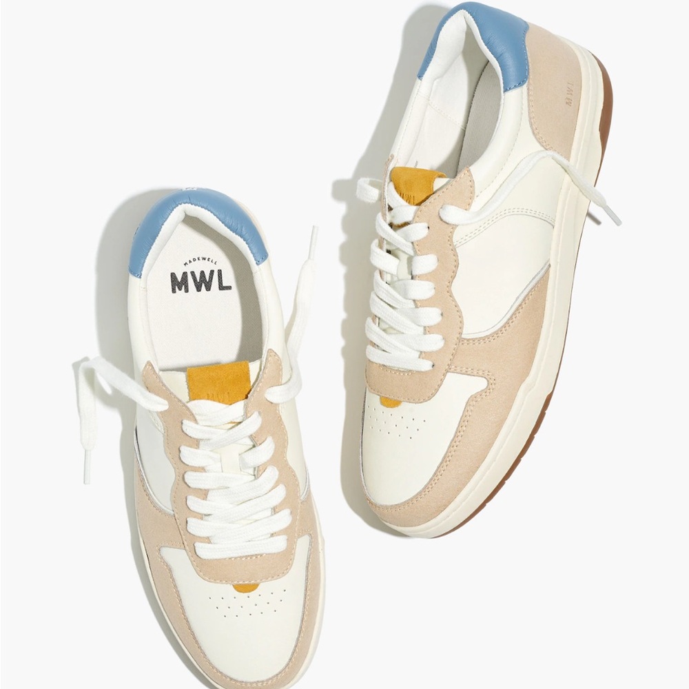 Madewell Court Sneakers in Leather and Nubuck